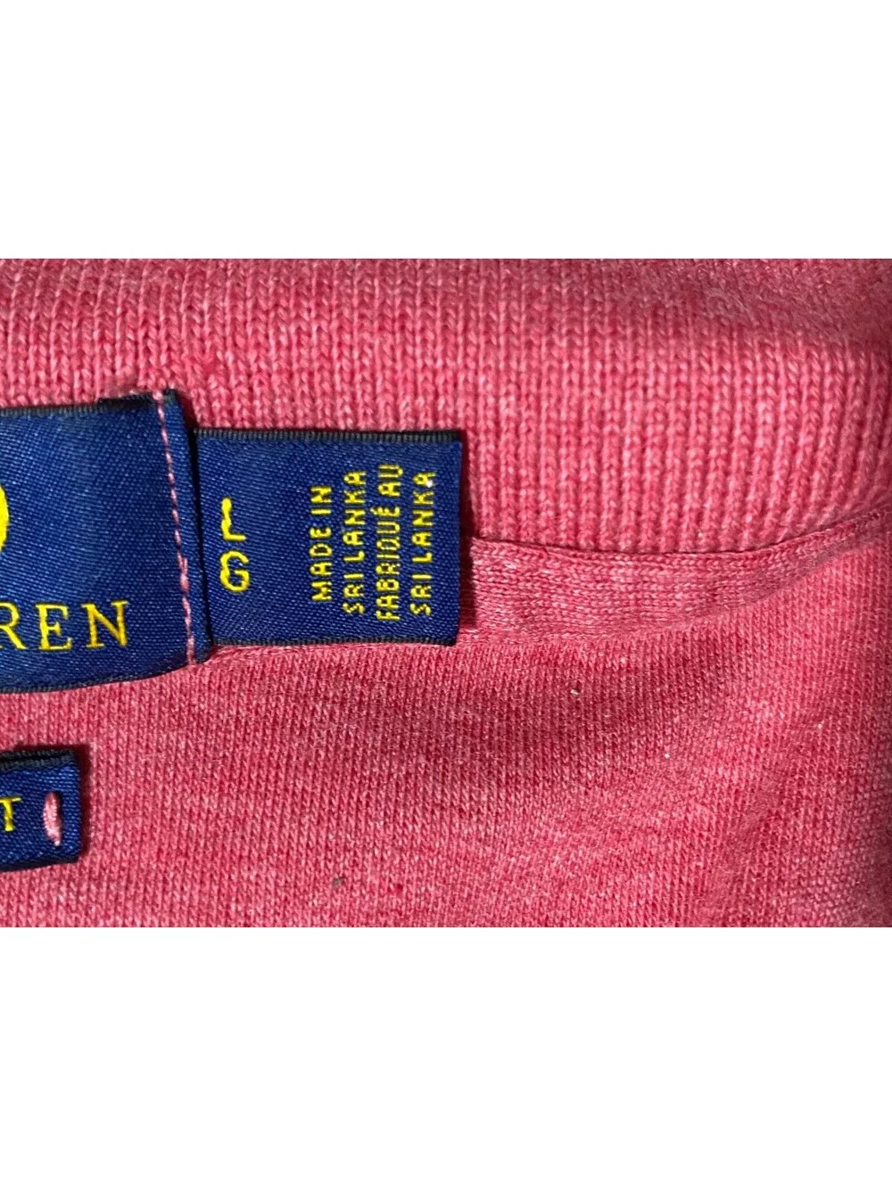 Polo Ralph Lauren Polo Shirt Mens L Pink Heather Custom Slim Fit Pony Cotton